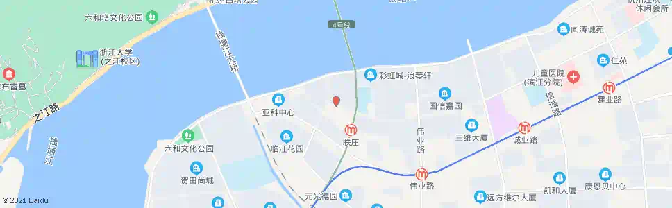 杭州滨盛路西_公交站地图_杭州公交_妙搜公交查询2025