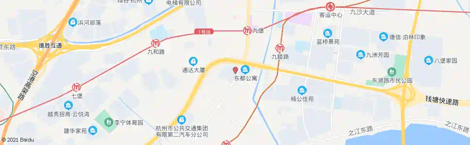 杭州九堡(杭海路)_公交站地图_杭州公交_妙搜公交查询2025