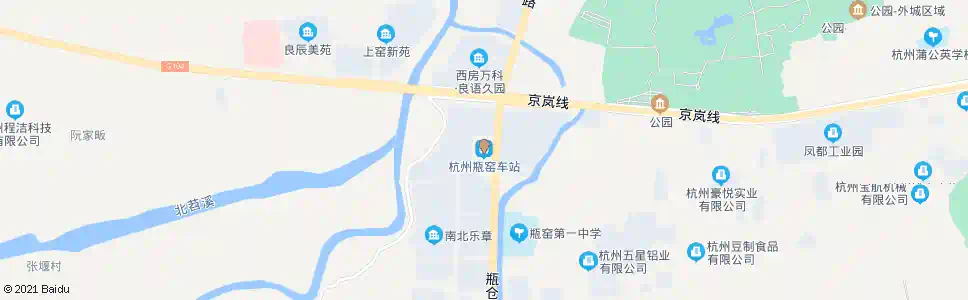 杭州瓶安大楼_公交站地图_杭州公交_妙搜公交查询2025