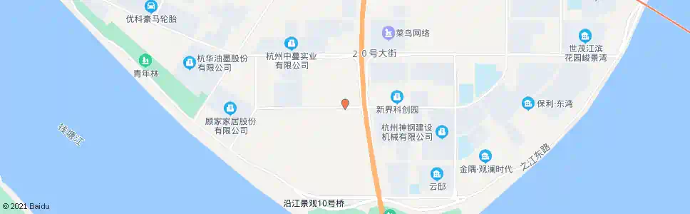 杭州二十二号大街十五号路口_公交站地图_杭州公交_妙搜公交查询2025