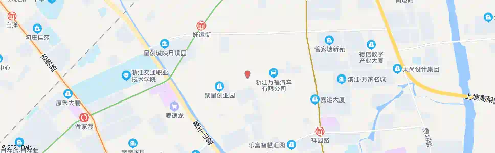 杭州通运路小洋坝路口_公交站地图_杭州公交_妙搜公交查询2025