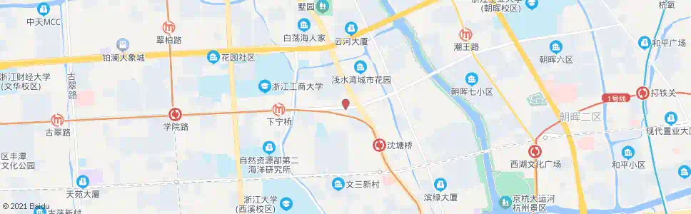 杭州文二路口_公交站地图_杭州公交_妙搜公交查询2025