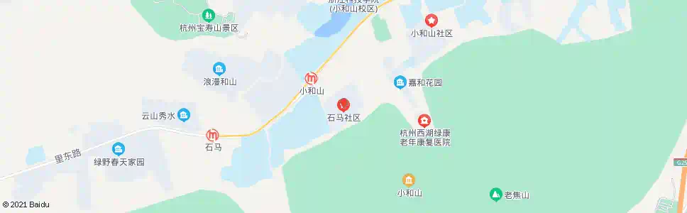 杭州石马社区_公交站地图_杭州公交_妙搜公交查询2025