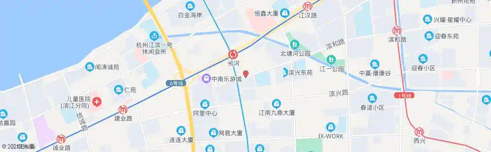 杭州滨兴北苑_公交站地图_杭州公交_妙搜公交查询2025