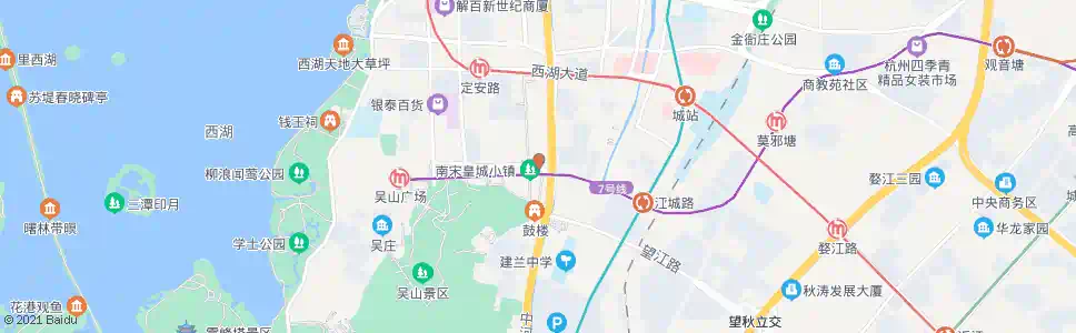杭州清河坊_公交站地图_杭州公交_妙搜公交查询2025