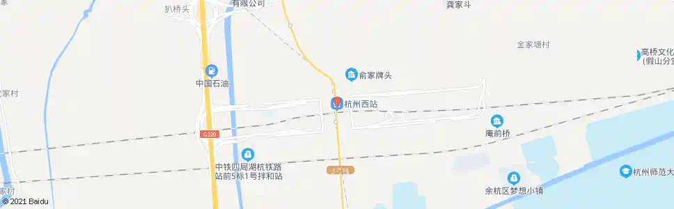 杭州西舍_公交站地图_杭州公交_妙搜公交查询2025