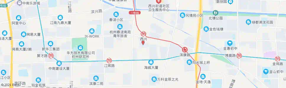 杭州滨安小区_公交站地图_杭州公交_妙搜公交查询2025