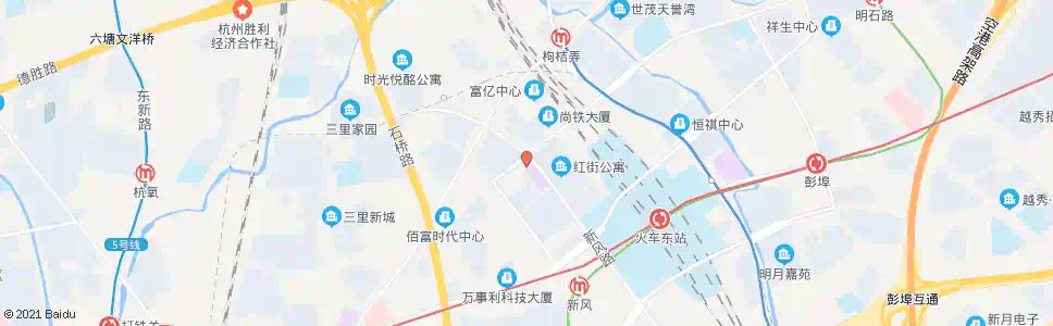 杭州北市场_公交站地图_杭州公交_妙搜公交查询2025