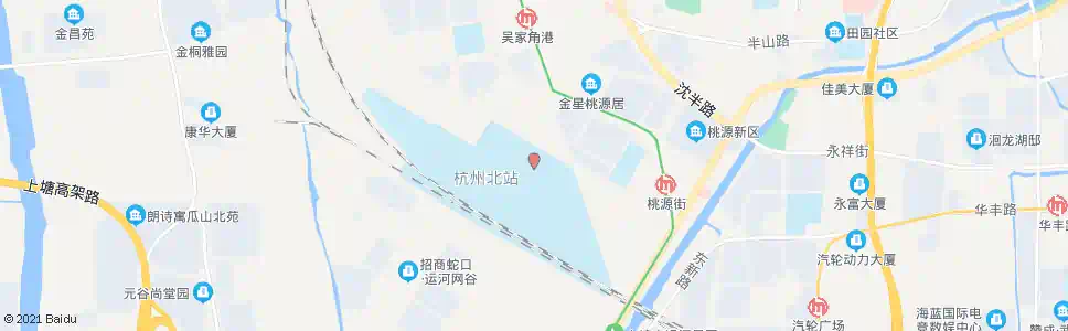 杭州高铁立交北_公交站地图_杭州公交_妙搜公交查询2025