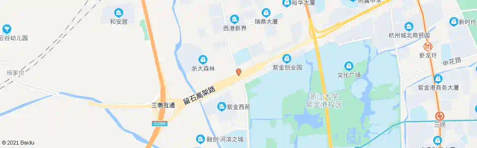 杭州石祥西路西园路口_公交站地图_杭州公交_妙搜公交查询2025