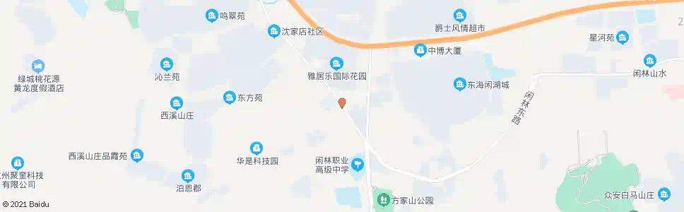 杭州闲林北_公交站地图_杭州公交_妙搜公交查询2025