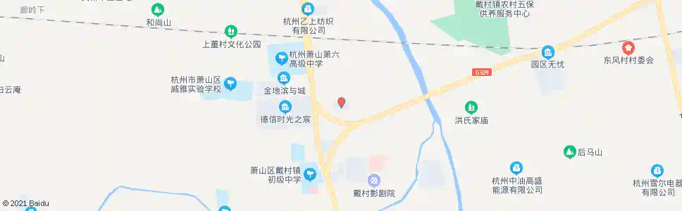 杭州戴村镇府_公交站地图_杭州公交_妙搜公交查询2025