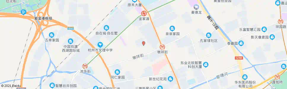 杭州水曲苑_公交站地图_杭州公交_妙搜公交查询2025