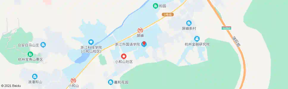 杭州荆山学校_公交站地图_杭州公交_妙搜公交查询2025