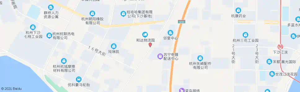 杭州四号大街十一号路口_公交站地图_杭州公交_妙搜公交查询2025
