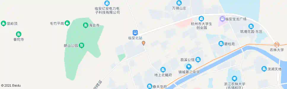 杭州明月山庄_公交站地图_杭州公交_妙搜公交查询2025