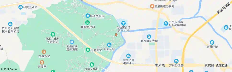 杭州阳光天际_公交站地图_杭州公交_妙搜公交查询2025