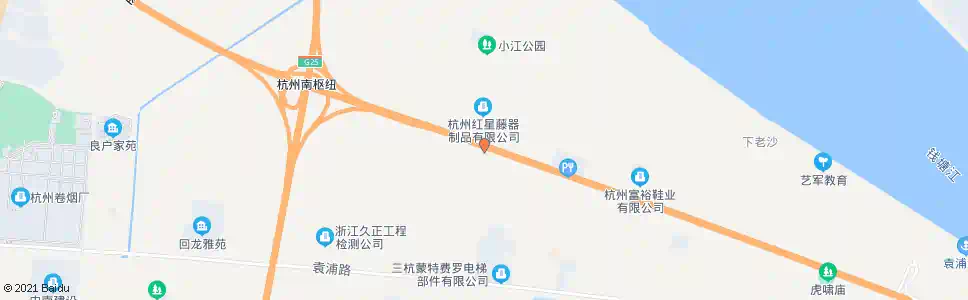 杭州小江农贸市场_公交站地图_杭州公交_妙搜公交查询2025