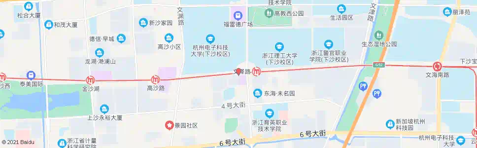 杭州二号大街五号路口_公交站地图_杭州公交_妙搜公交查询2025