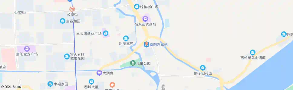 杭州富阳客运站(园沙路口)_公交站地图_杭州公交_妙搜公交查询2025