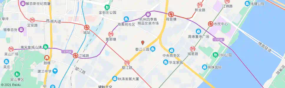 杭州近江村北_公交站地图_杭州公交_妙搜公交查询2025