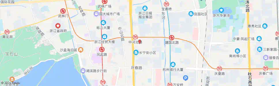 杭州环北市场(地铁中河北路站)_公交站地图_杭州公交_妙搜公交查询2025