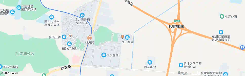 杭州良户家苑_公交站地图_杭州公交_妙搜公交查询2025