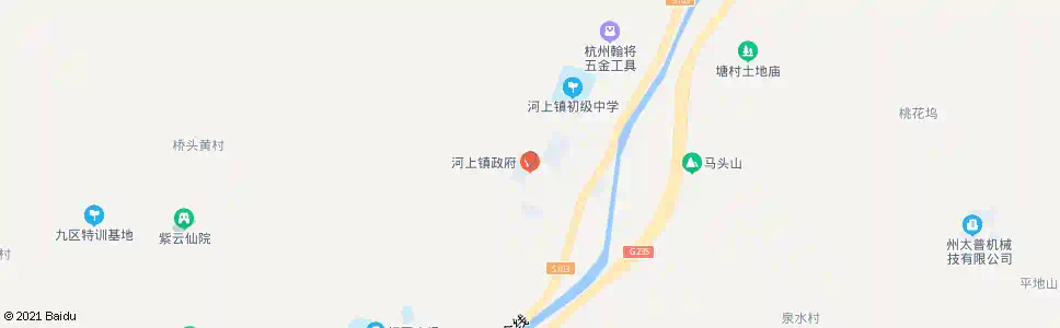 杭州河上镇_公交站地图_杭州公交_妙搜公交查询2025
