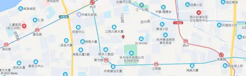 杭州江虹路秋溢路口_公交站地图_杭州公交_妙搜公交查询2025