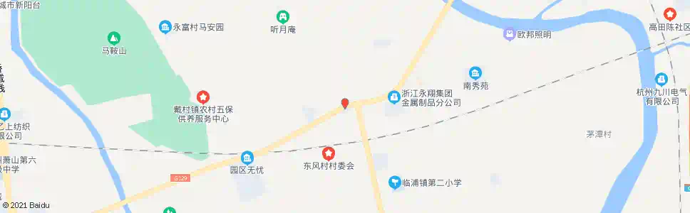 杭州桥里村西_公交站地图_杭州公交_妙搜公交查询2025
