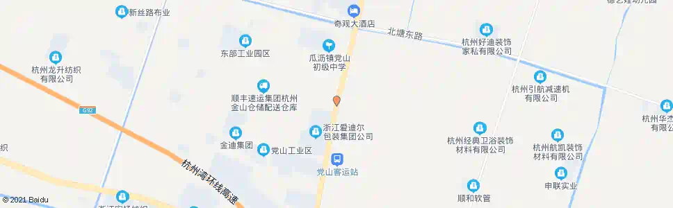 杭州梅林村(东)_公交站地图_杭州公交_妙搜公交查询2025