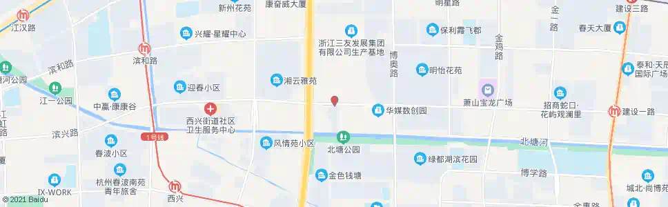 杭州建设一路风情大道口_公交站地图_杭州公交_妙搜公交查询2025