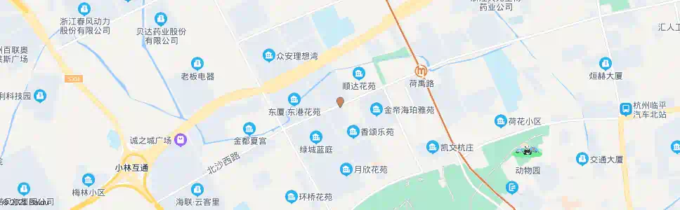 杭州北沙路顺达路口_公交站地图_杭州公交_妙搜公交查询2025