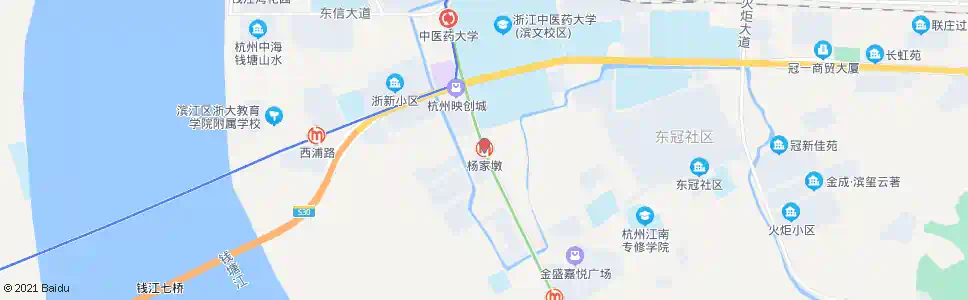杭州杨家墩(滨江区)_公交站地图_杭州公交_妙搜公交查询2025