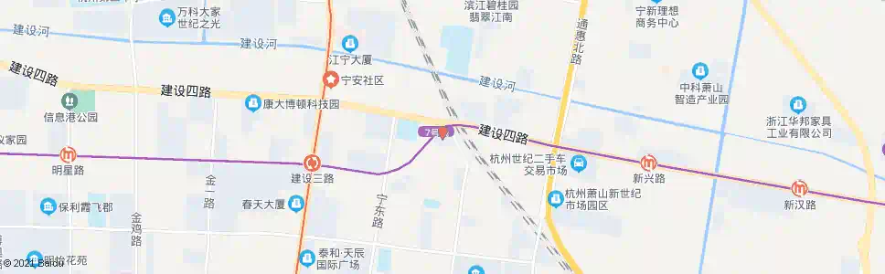 杭州明成制衣_公交站地图_杭州公交_妙搜公交查询2025