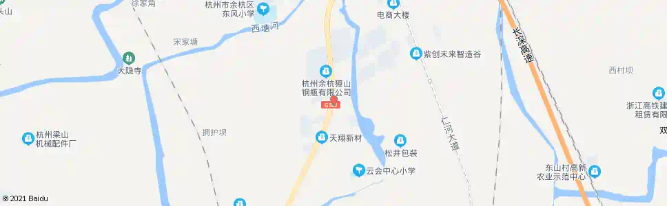 杭州云会叉口_公交站地图_杭州公交_妙搜公交查询2025