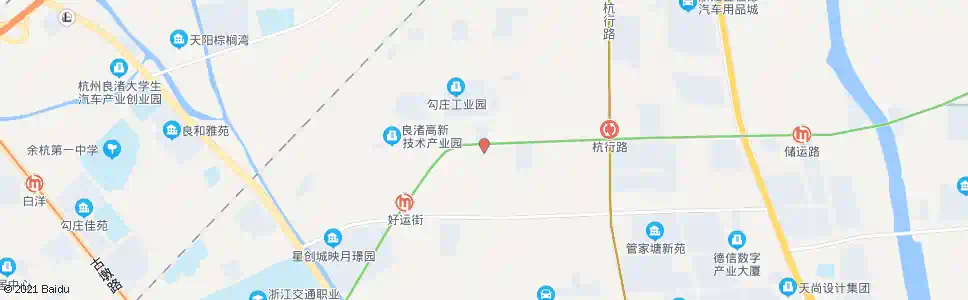 杭州勾运路小洋坝路口_公交站地图_杭州公交_妙搜公交查询2025