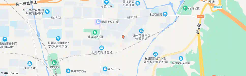 杭州星海路龙腾街口_公交站地图_杭州公交_妙搜公交查询2025