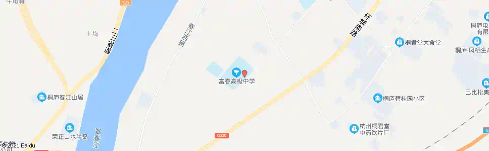 杭州富春中学_公交站地图_杭州公交_妙搜公交查询2025