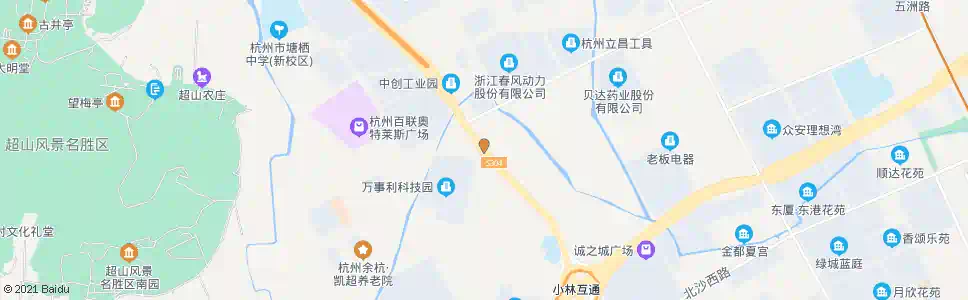 杭州09省道五洲路口_公交站地图_杭州公交_妙搜公交查询2025