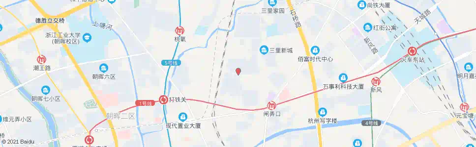 杭州三里兰苑南门_公交站地图_杭州公交_妙搜公交查询2025