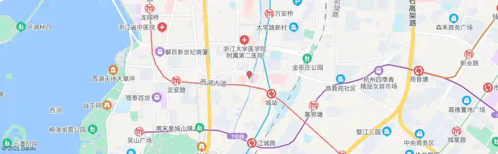 杭州市第三医院_公交站地图_杭州公交_妙搜公交查询2025