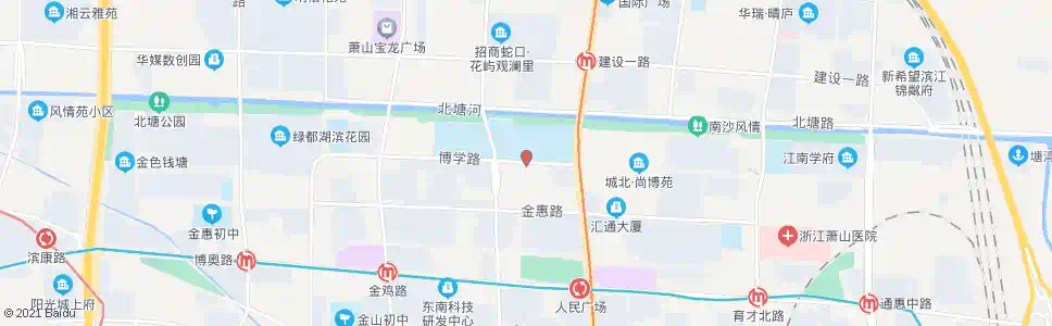 杭州萧五中_公交站地图_杭州公交_妙搜公交查询2025