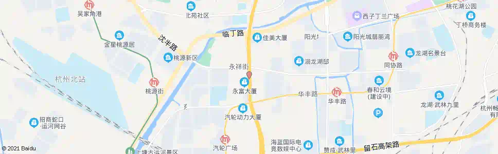 杭州杭州装饰城_公交站地图_杭州公交_妙搜公交查询2025