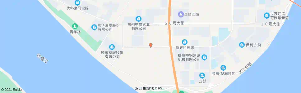 杭州二十二号大街十三号路口_公交站地图_杭州公交_妙搜公交查询2025