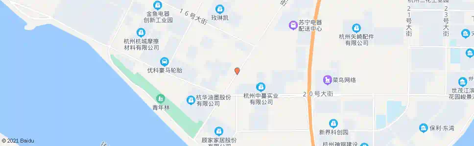 杭州一号路十八大街口_公交站地图_杭州公交_妙搜公交查询2025