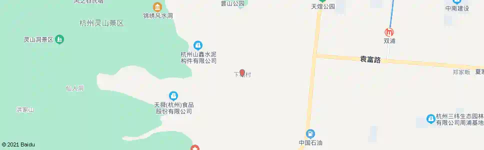 杭州下杨村_公交站地图_杭州公交_妙搜公交查询2025