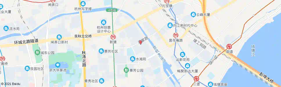 杭州水湘社区南_公交站地图_杭州公交_妙搜公交查询2025