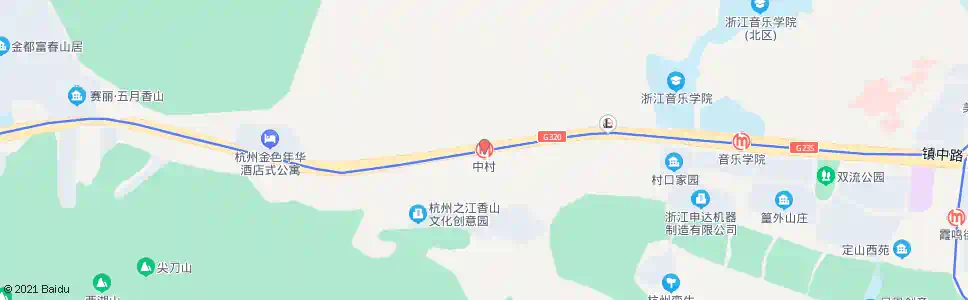 杭州中村_公交站地图_杭州公交_妙搜公交查询2025