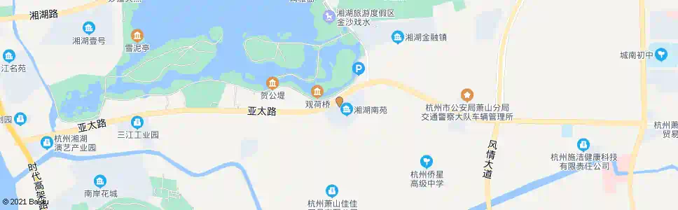 杭州湘湖南苑_公交站地图_杭州公交_妙搜公交查询2025